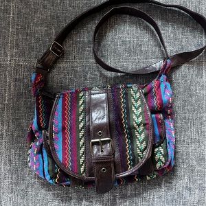 Boho Hippie Aztec Patchwork Purse Crossbody